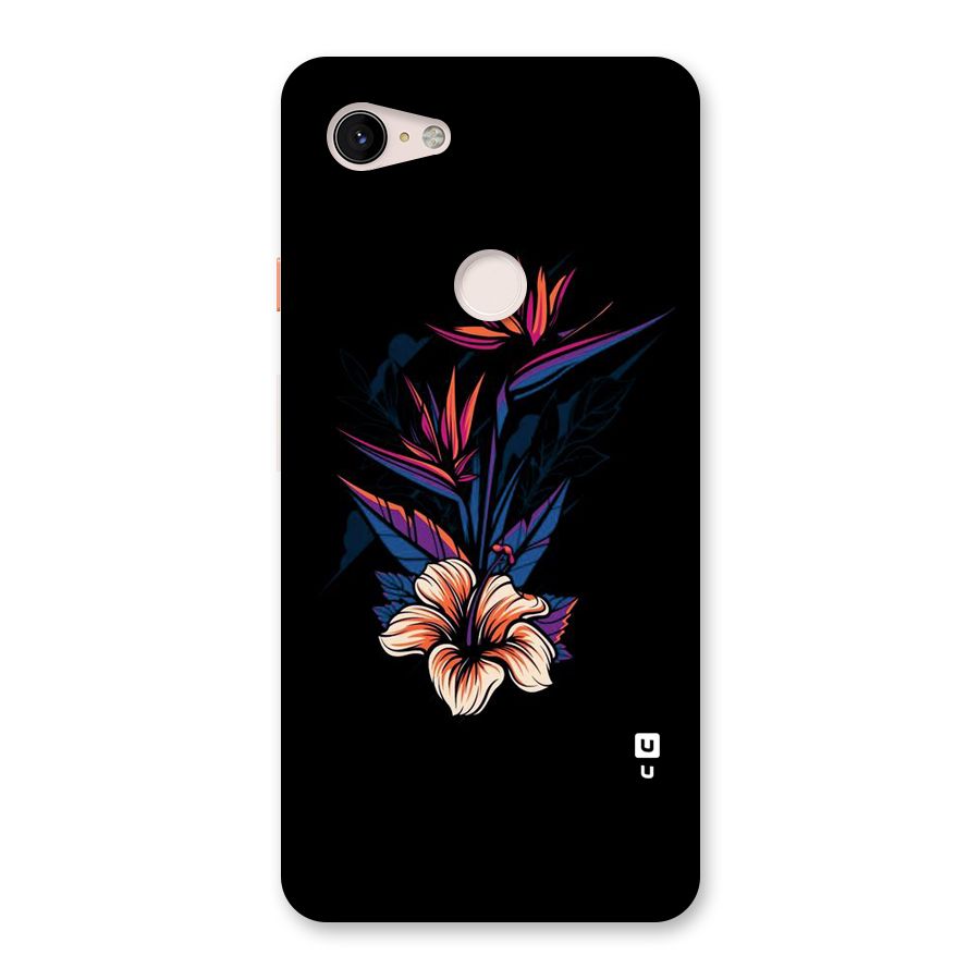 Single Painted Flower Back Case for Google Pixel 3 XL