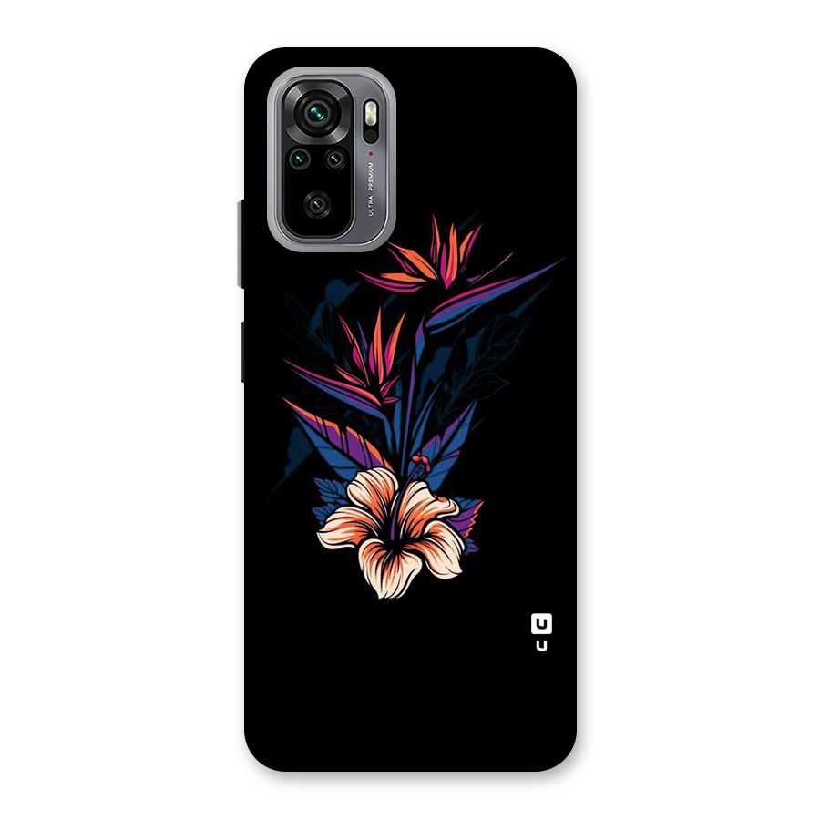 Single Painted Flower Back Case for Redmi Note 10
