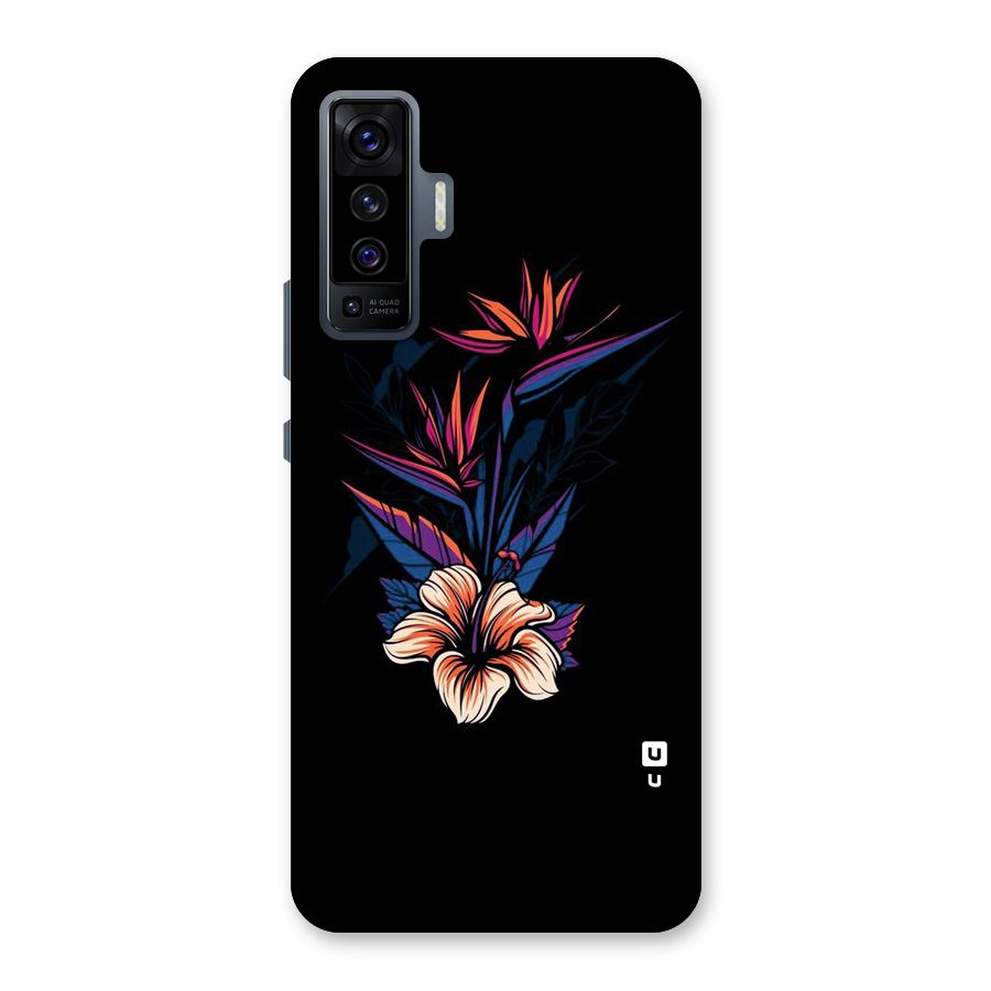 Single Painted Flower Back Case for Vivo X50