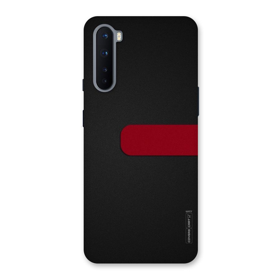 Single Red Stripe Back Case for OnePlus Nord
