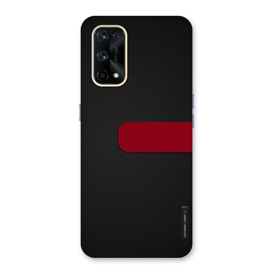 Single Red Stripe Glass Back Case for Realme X7 Pro