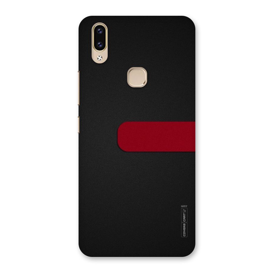 Single Red Stripe Back Case for Vivo V9 Youth