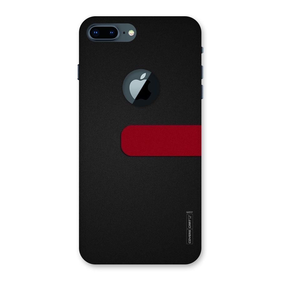 Single Red Stripe Back Case for iPhone 7 Plus Logo Cut