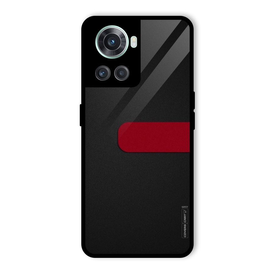 Single Red Stripe Glass Back Case for OnePlus 10R