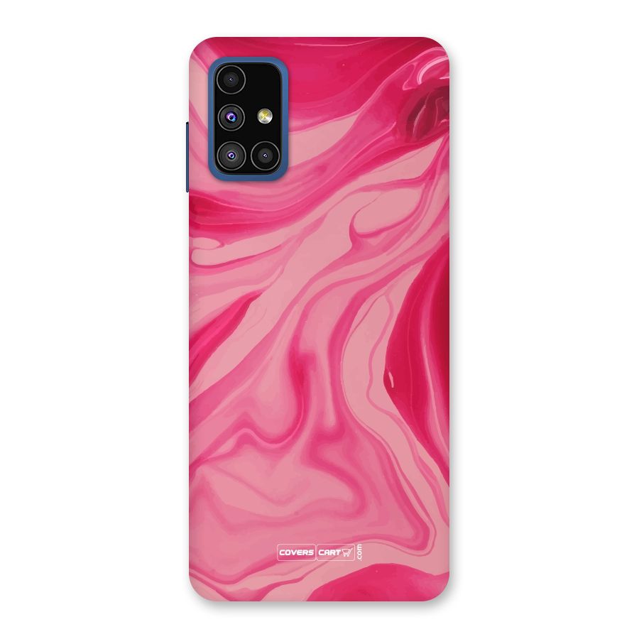 Sizzling Pink Marble Texture Back Case for Galaxy M51