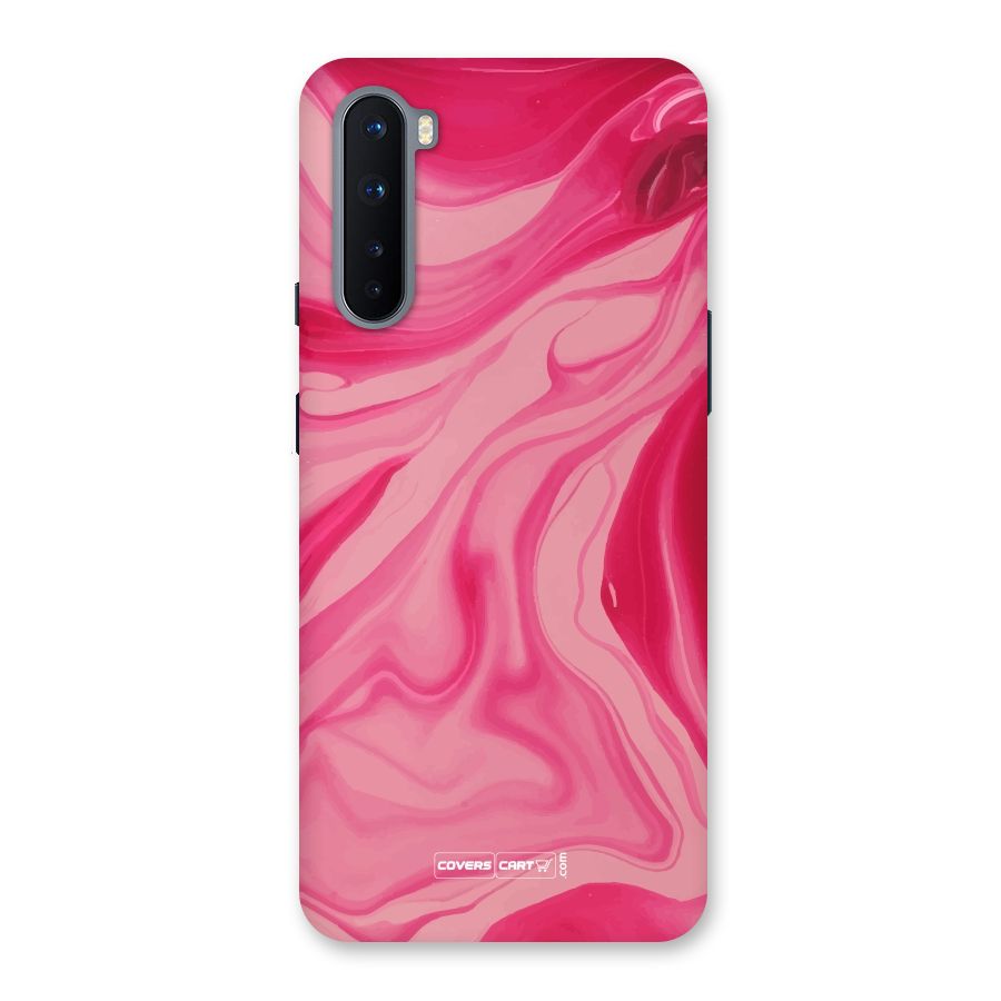 Sizzling Pink Marble Texture Back Case for OnePlus Nord