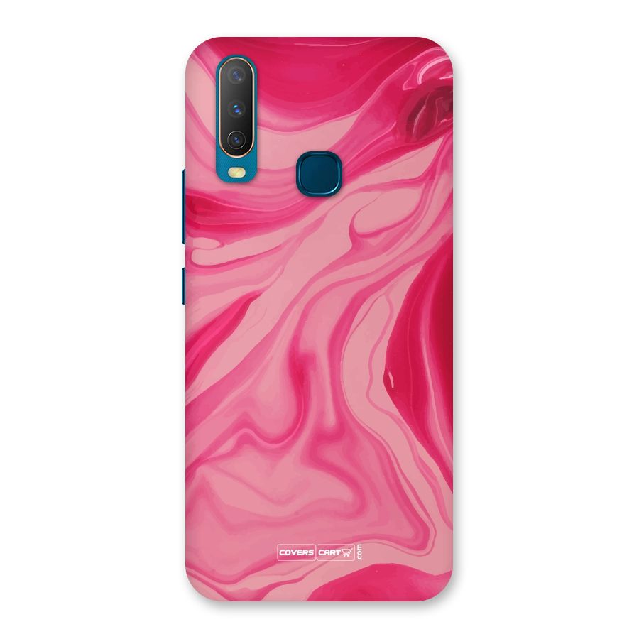 Sizzling Pink Marble Texture Back Case for Vivo Y17