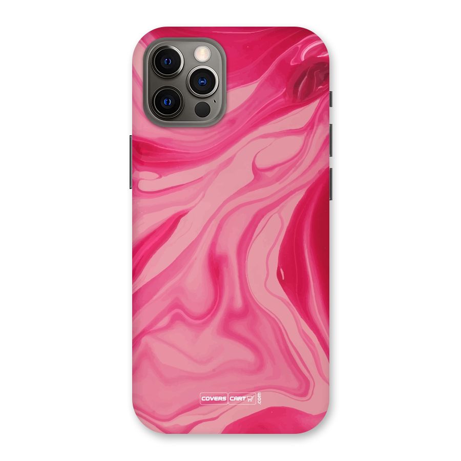 Sizzling Pink Marble Texture Back Case for iPhone 12 Pro