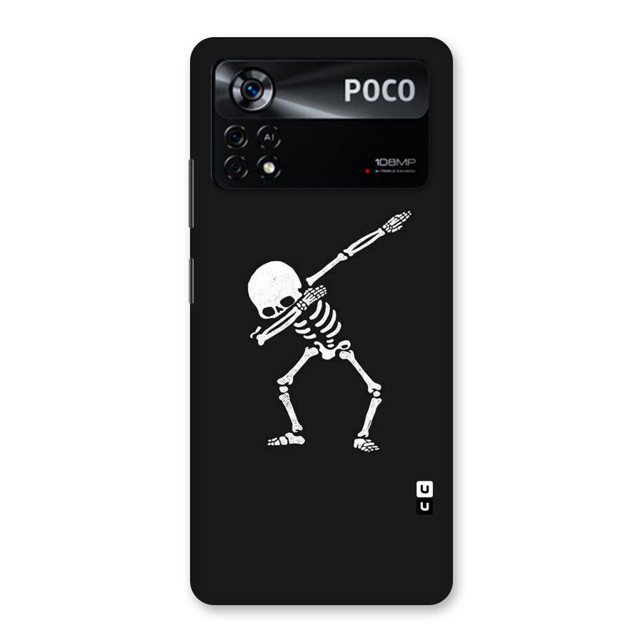 Skeleton Dab White Back Case for Poco X4 Pro 5G