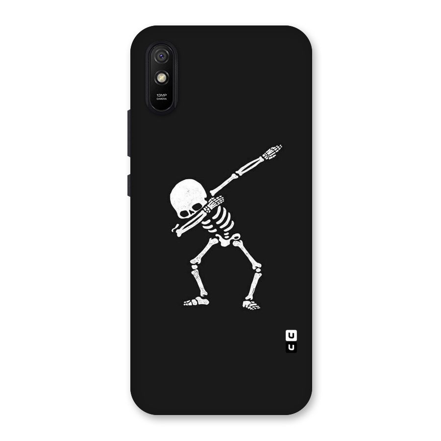 Skeleton Dab White Back Case for Redmi 9A
