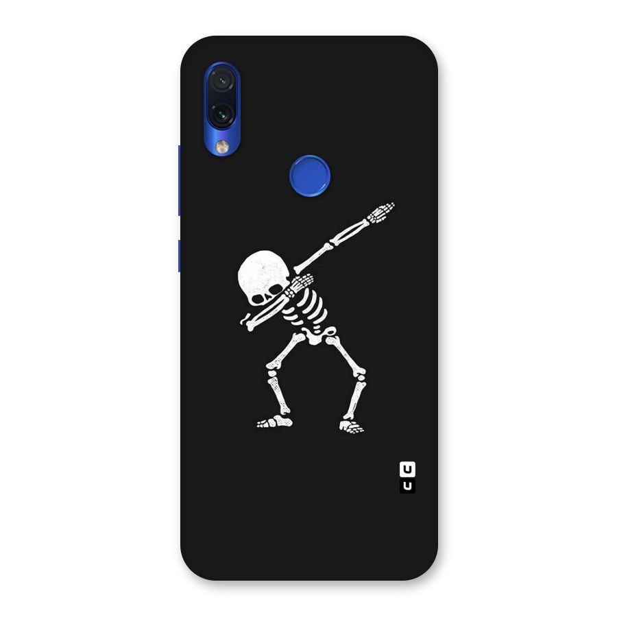 Skeleton Dab White Back Case for Redmi Note 7