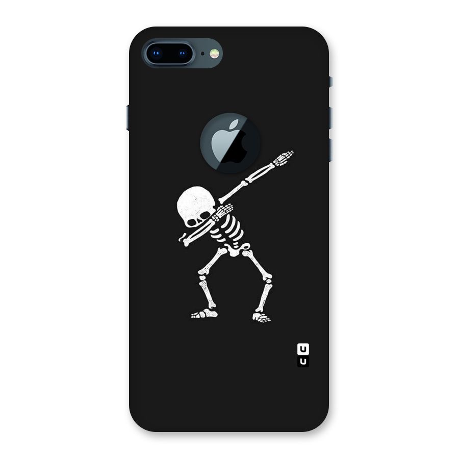 Skeleton Dab White Back Case for iPhone 7 Plus Logo Cut