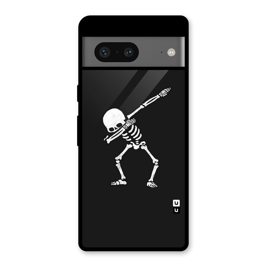 Skeleton Dab White Glass Back Case for Google Pixel 7