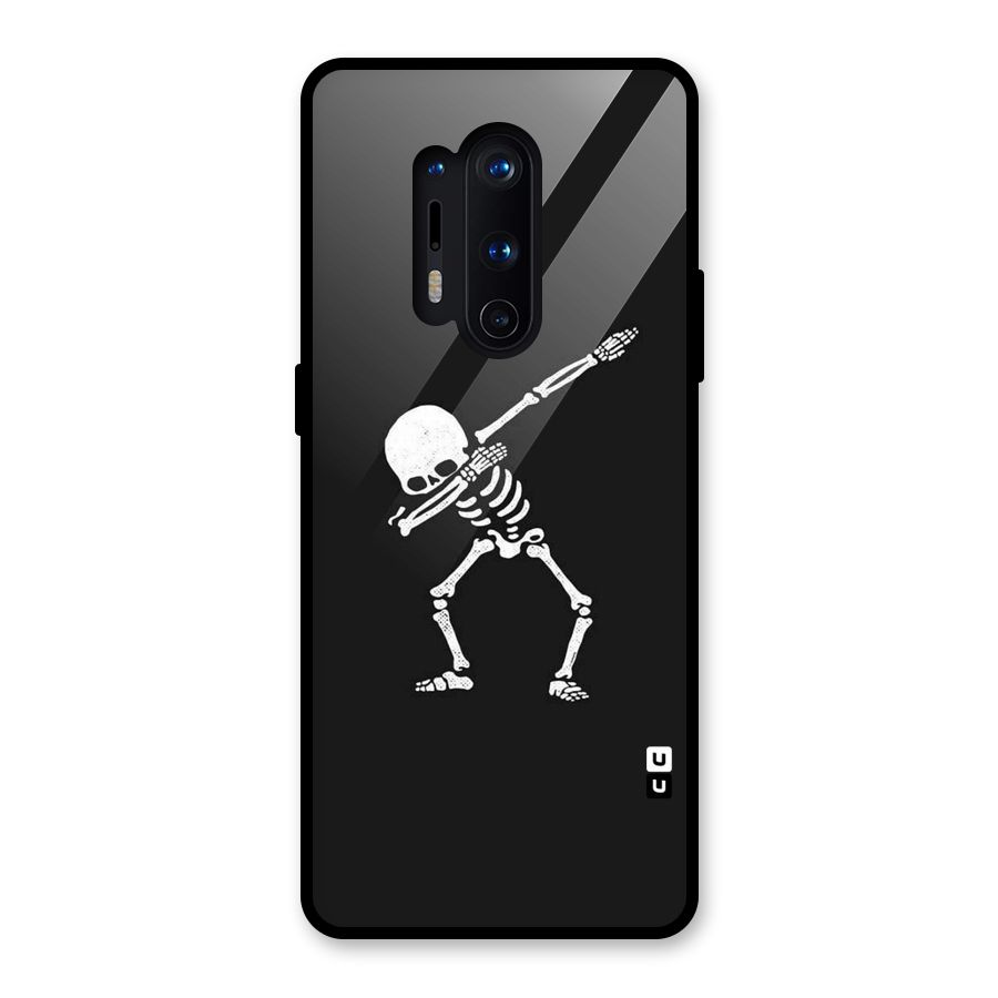 Skeleton Dab White Glass Back Case for OnePlus 8 Pro