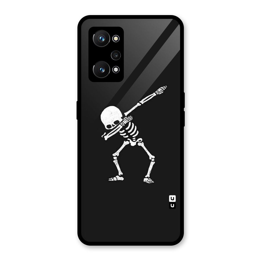 Skeleton Dab White Glass Back Case for Realme GT Neo 3T