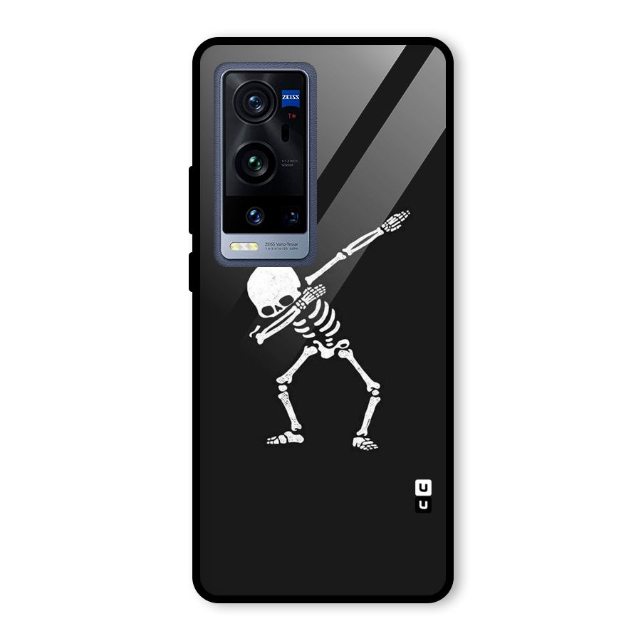 Skeleton Dab White Glass Back Case for Vivo X60 Pro Plus