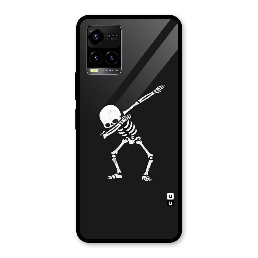 Skeleton Dab White Glass Back Case for Vivo Y21T