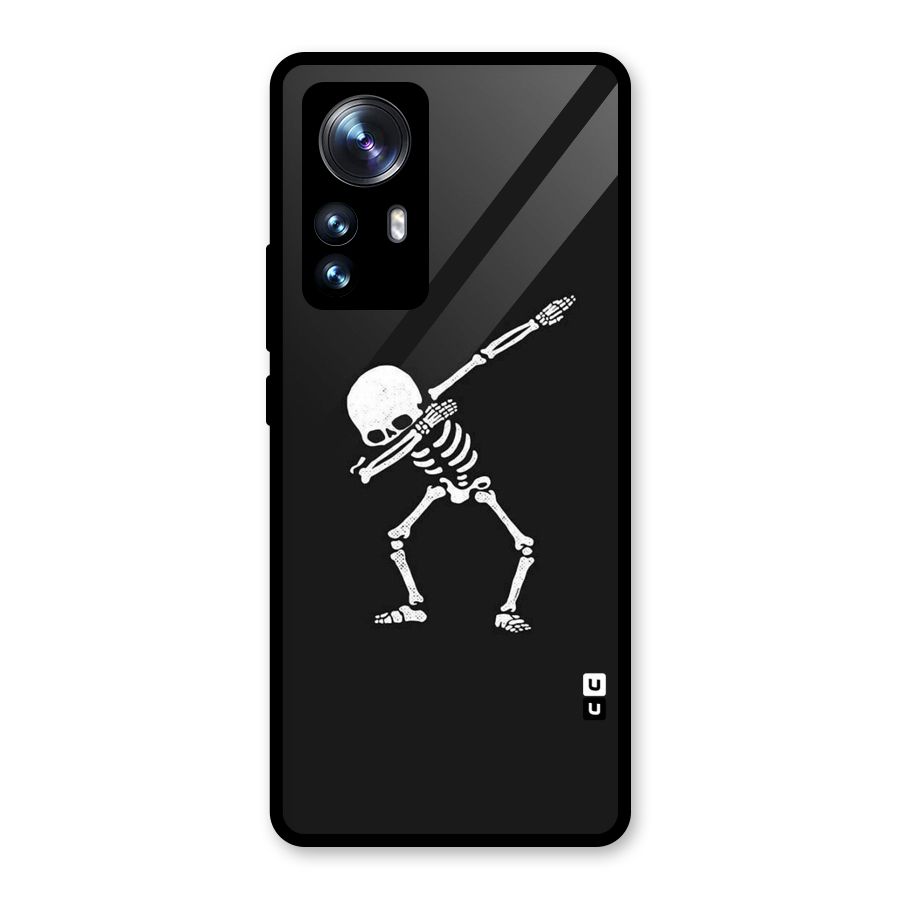 Skeleton Dab White Glass Back Case for Xiaomi 12 Pro