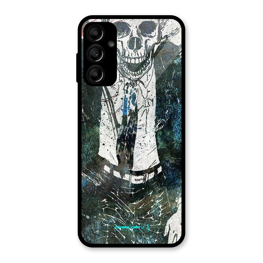 Skeleton in a Suit Glass Back Case for Galaxy A14 5G