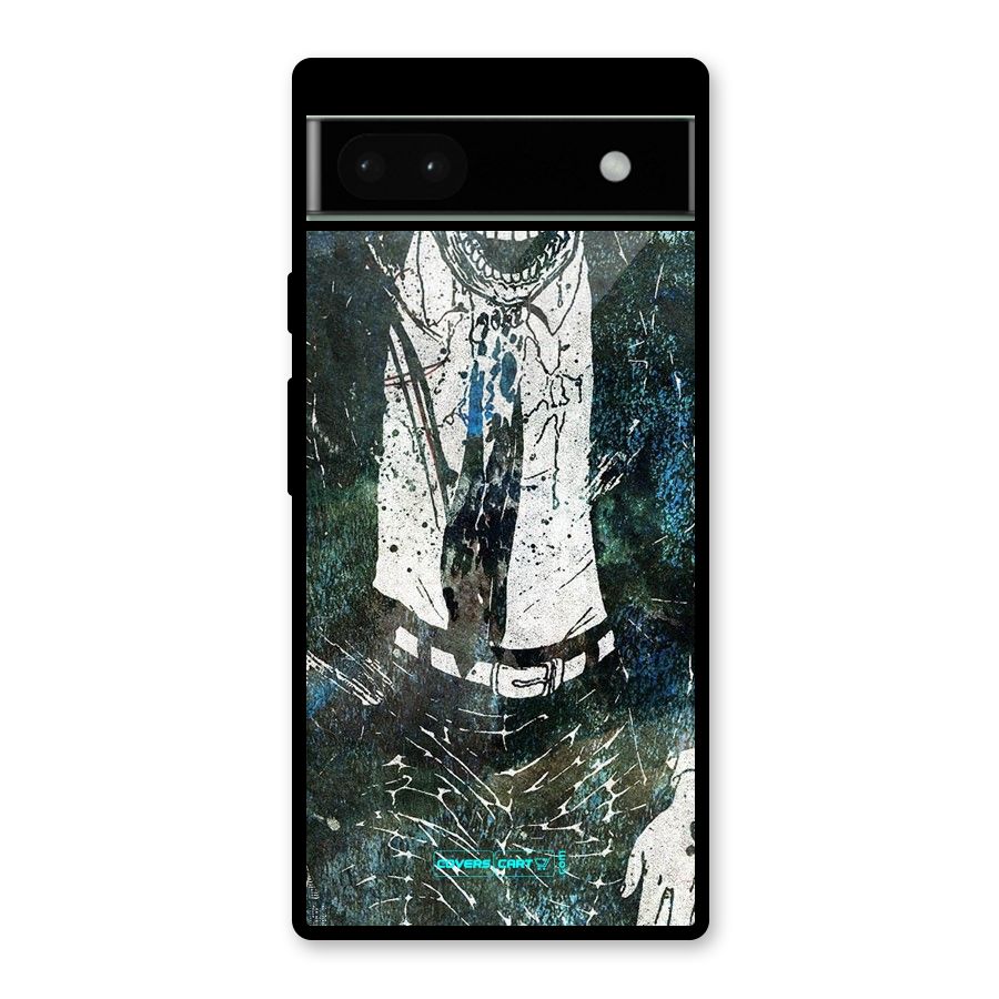 Skeleton in a Suit Glass Back Case for Google Pixel 6a
