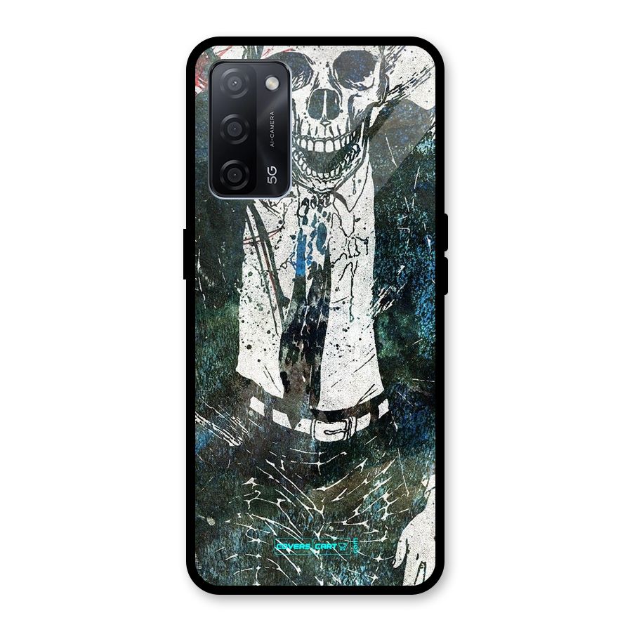 Skeleton in a Suit Glass Back Case for Oppo A53s 5G