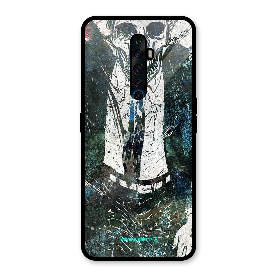 Skeleton in a Suit Glass Back Case for Oppo Reno2 F