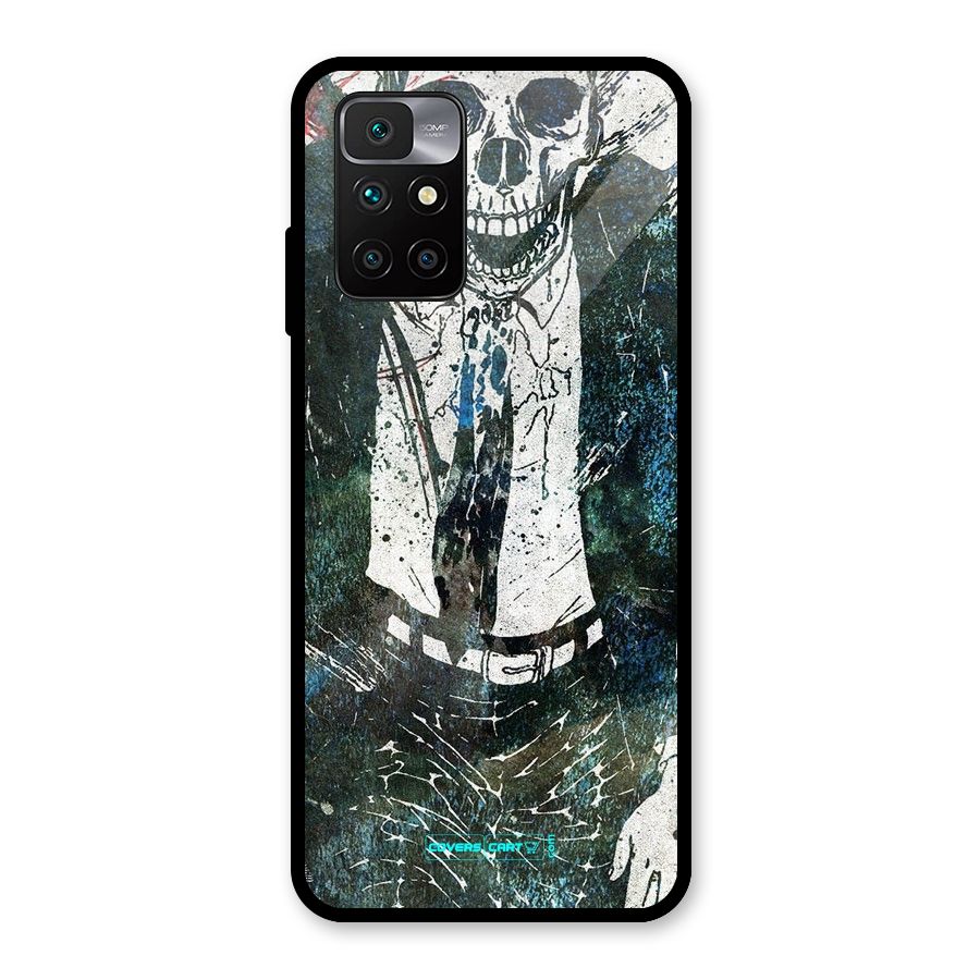 Skeleton in a Suit Glass Back Case for Redmi 10 Prime