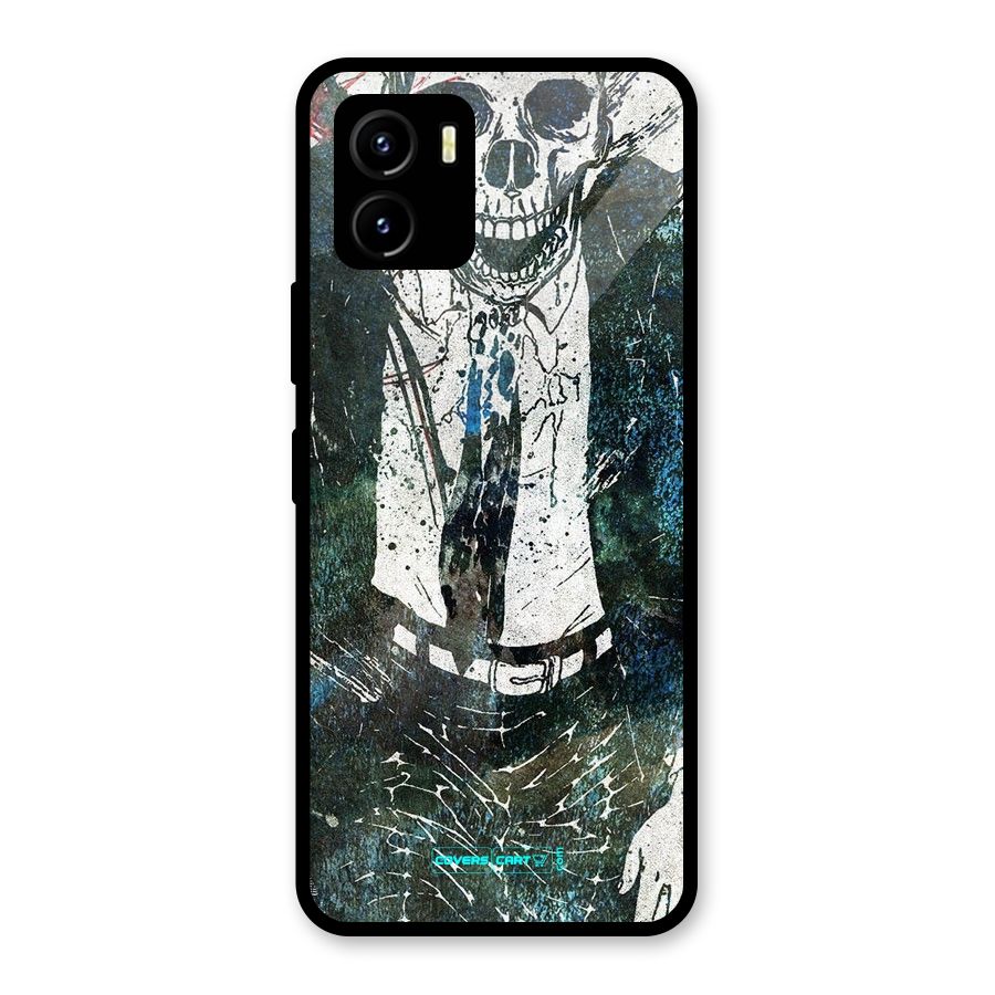 Skeleton in a Suit Glass Back Case for Vivo Y15s