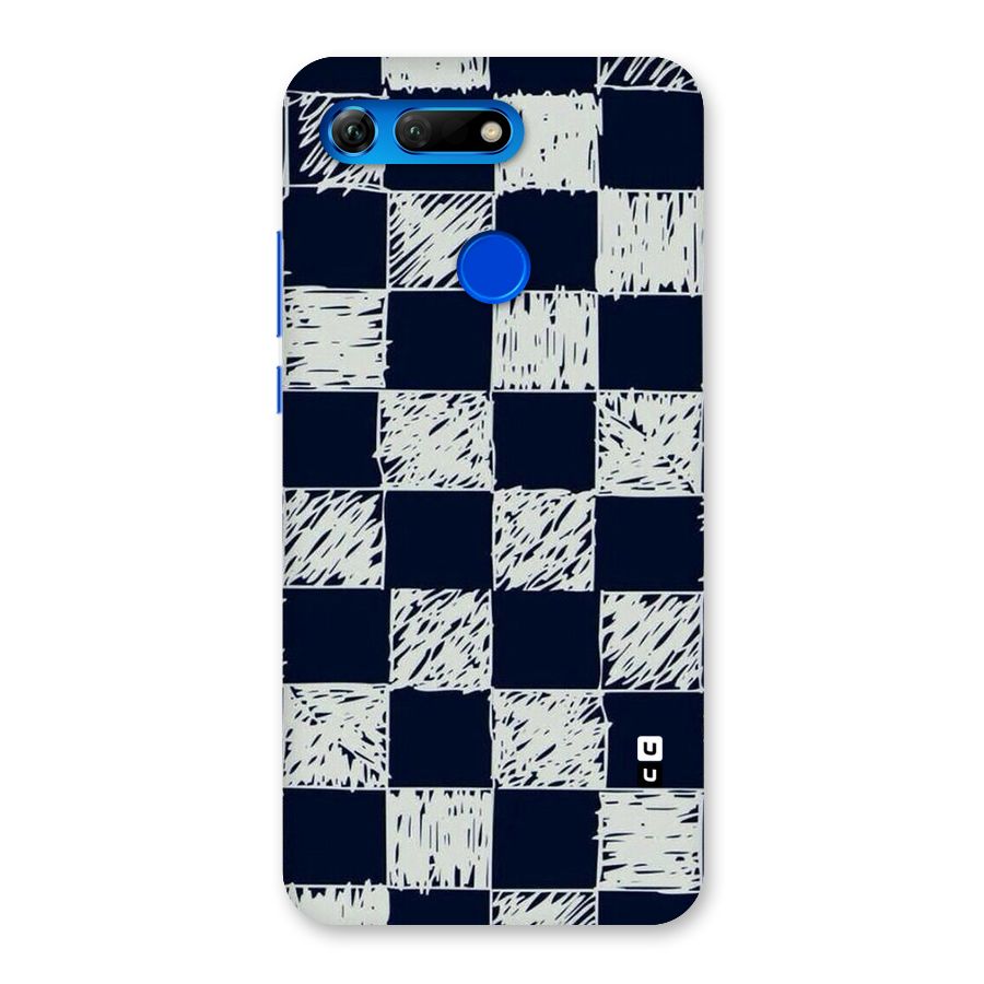 Sketchy Check Design Back Case for Honor View 20