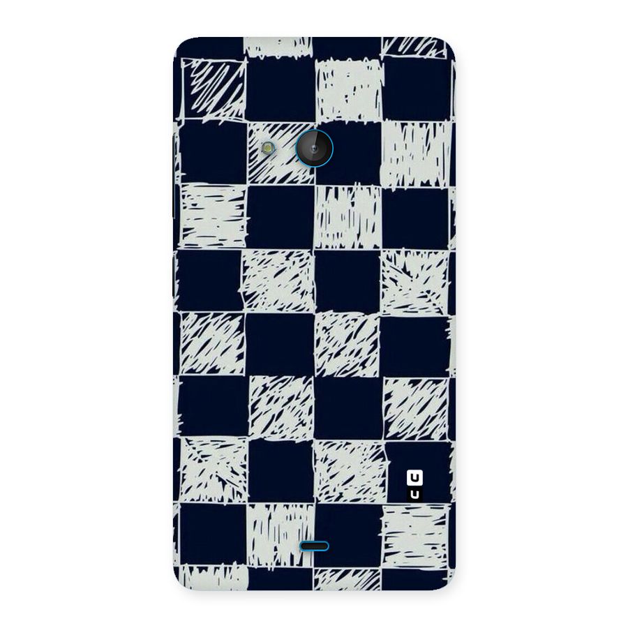 Sketchy Check Design Back Case for Lumia 540