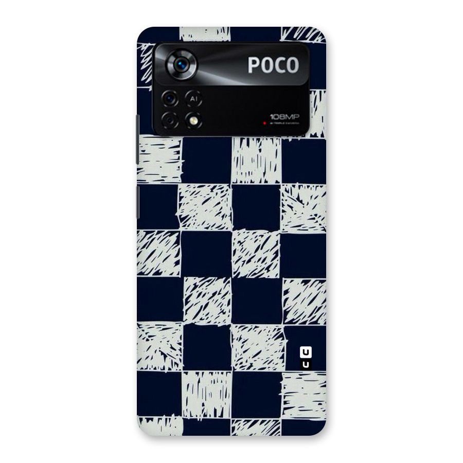 Sketchy Check Design Back Case for Poco X4 Pro 5G