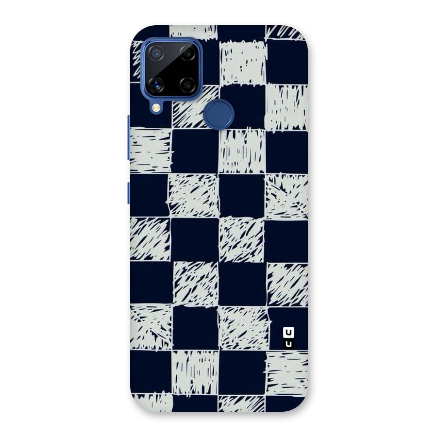 Sketchy Check Design Back Case for Realme C15