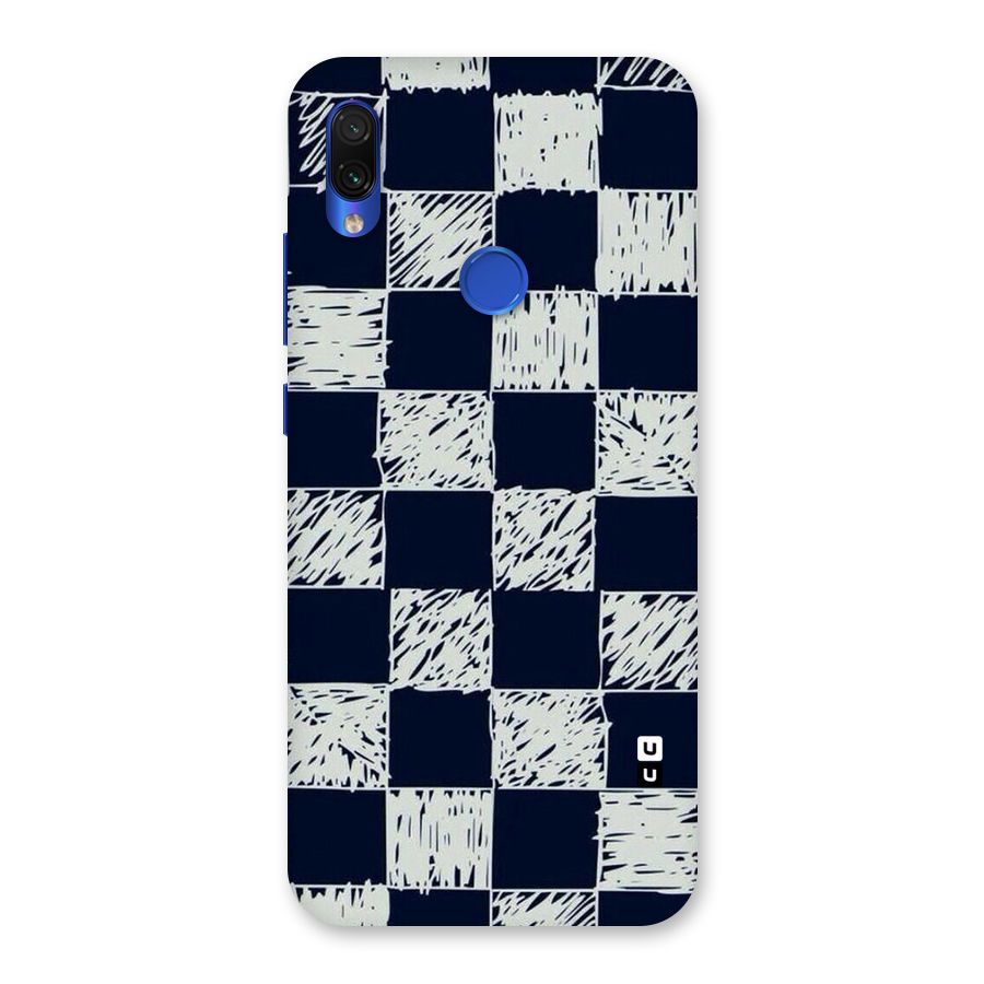 Sketchy Check Design Back Case for Redmi Note 7S