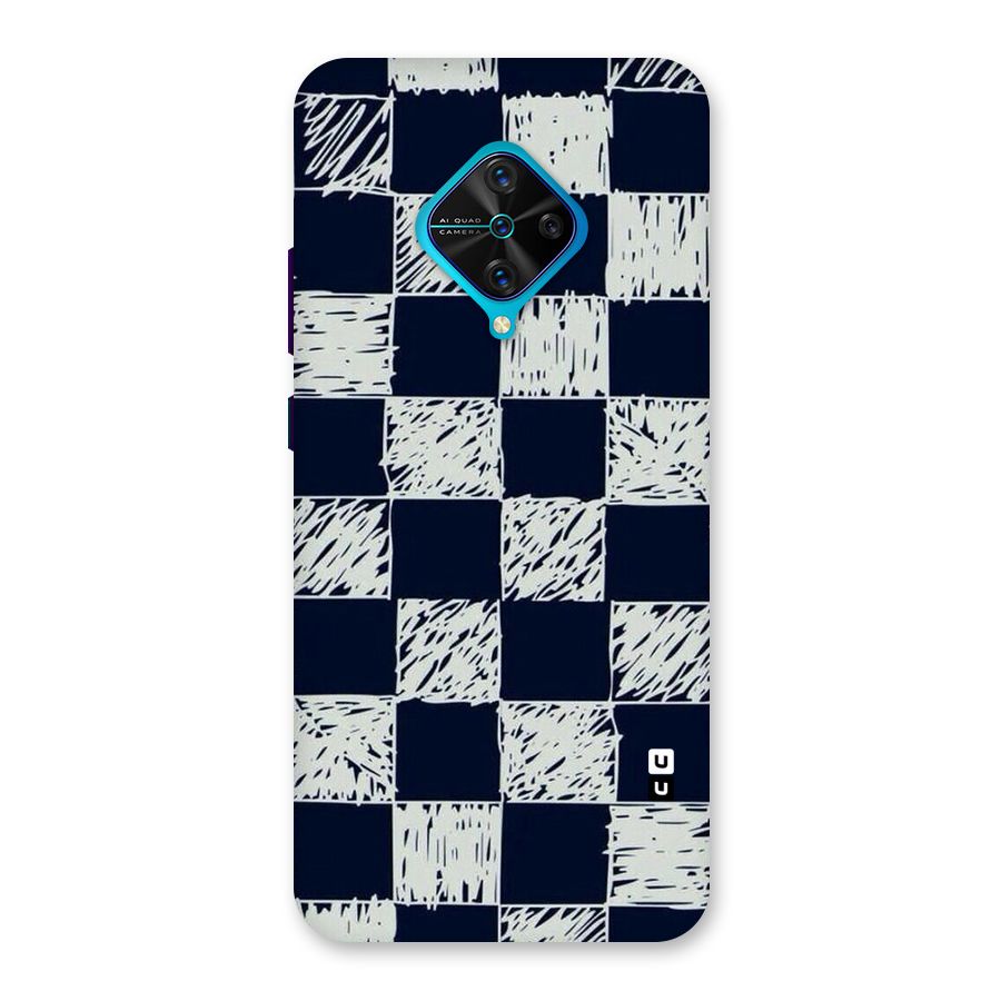 Sketchy Check Design Back Case for Vivo S1 Pro