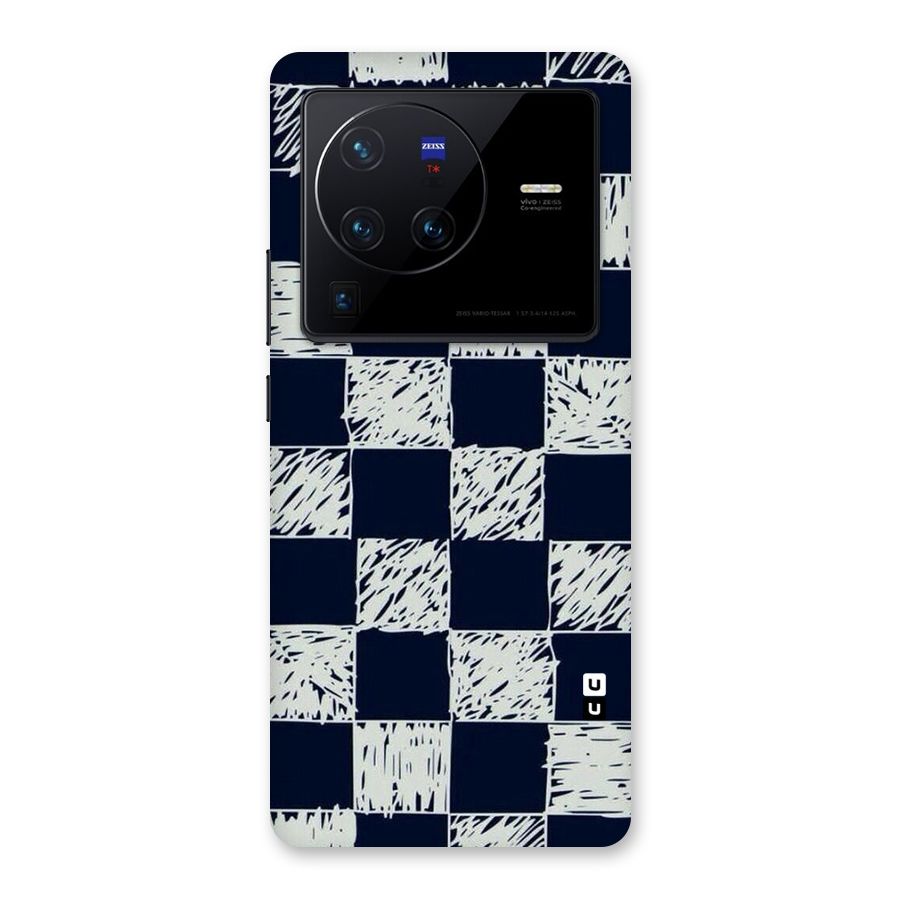 Sketchy Check Design Back Case for Vivo X80 Pro