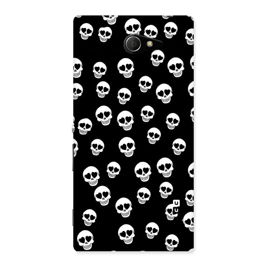 Skull Heart Back Case for Sony Xperia M2