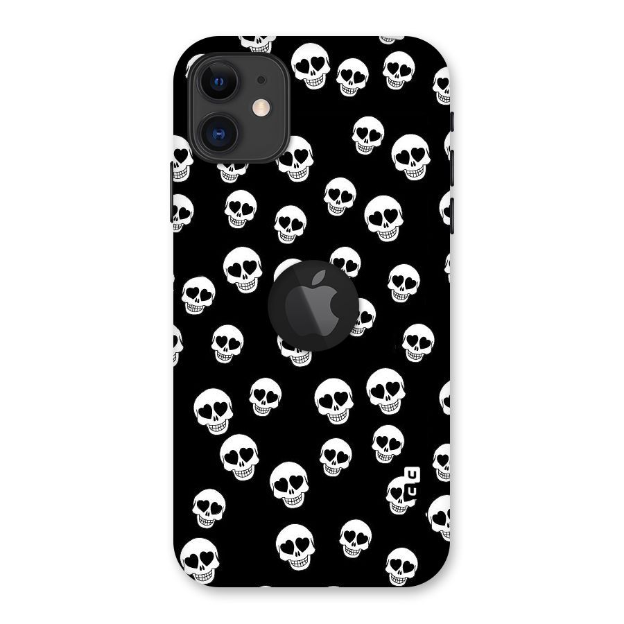 Skull Heart Back Case for iPhone 11 Logo Cut