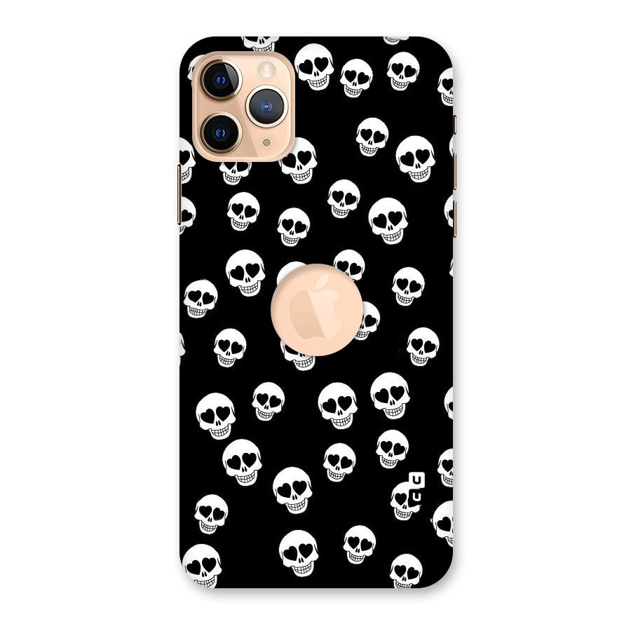 Skull Heart Back Case for iPhone 11 Pro Max Logo Cut