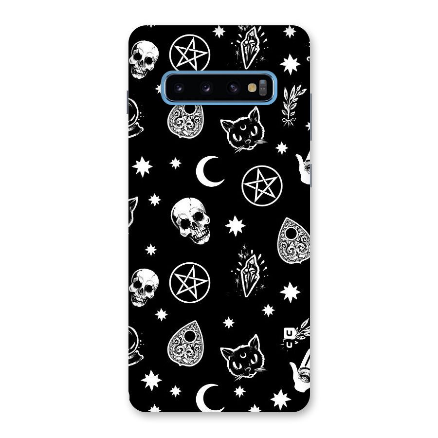 Skull Moon Design Back Case for Galaxy S10 Plus
