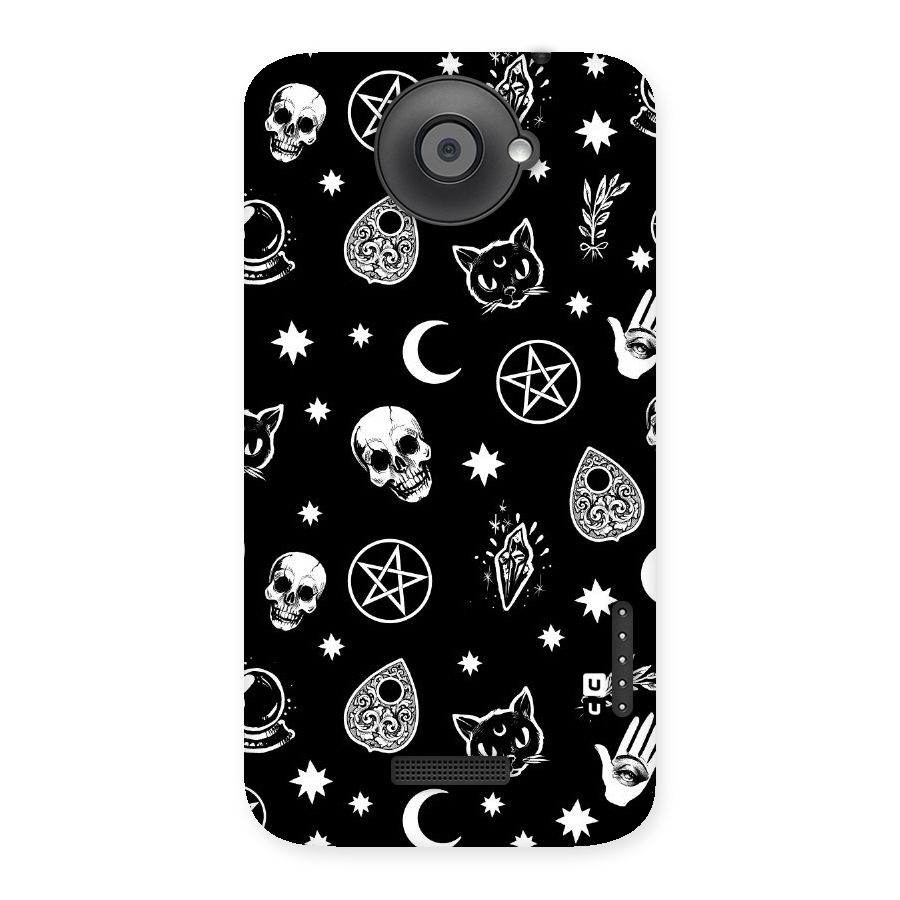 Skull Moon Design Back Case for HTC One X