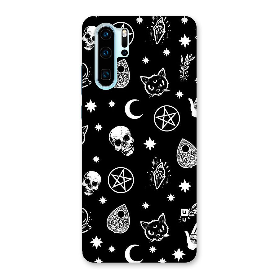 Skull Moon Design Back Case for Huawei P30 Pro