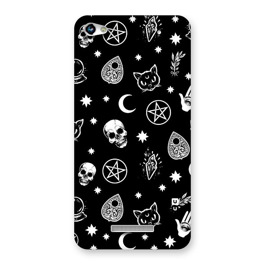 Skull Moon Design Back Case for Micromax Hue 2
