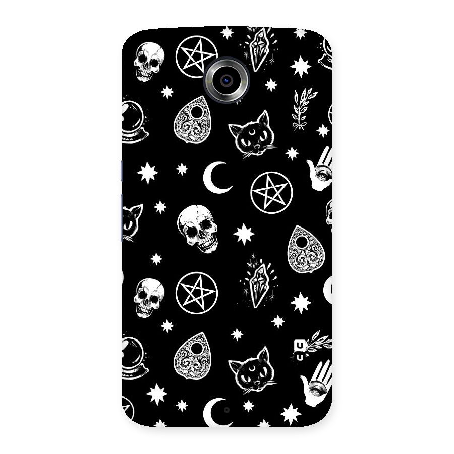 Skull Moon Design Back Case for Nexsus 6
