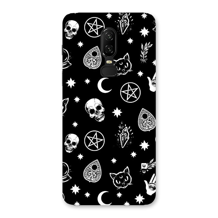 Skull Moon Design Back Case for OnePlus 6