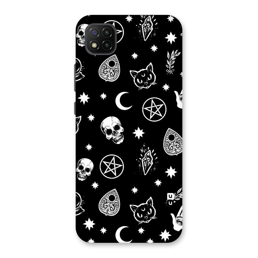 Skull Moon Design Back Case for Poco C3