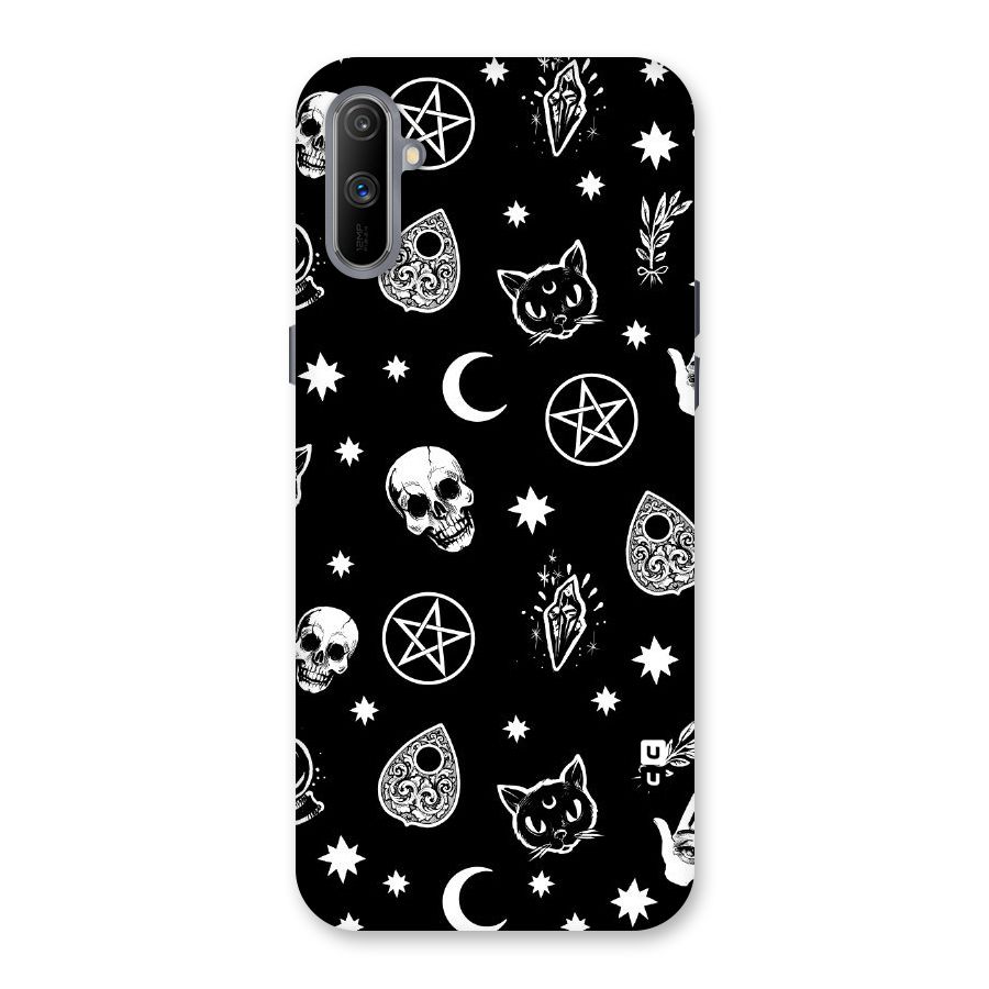 Skull Moon Design Back Case for Realme C3
