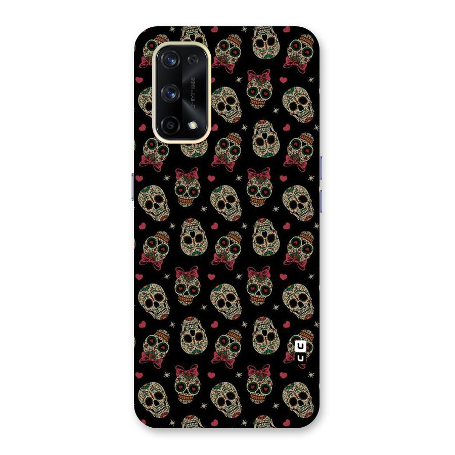 Skull Pattern Glass Back Case for Realme X7 Pro
