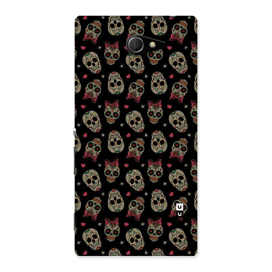 Skull Pattern Back Case for Sony Xperia M2