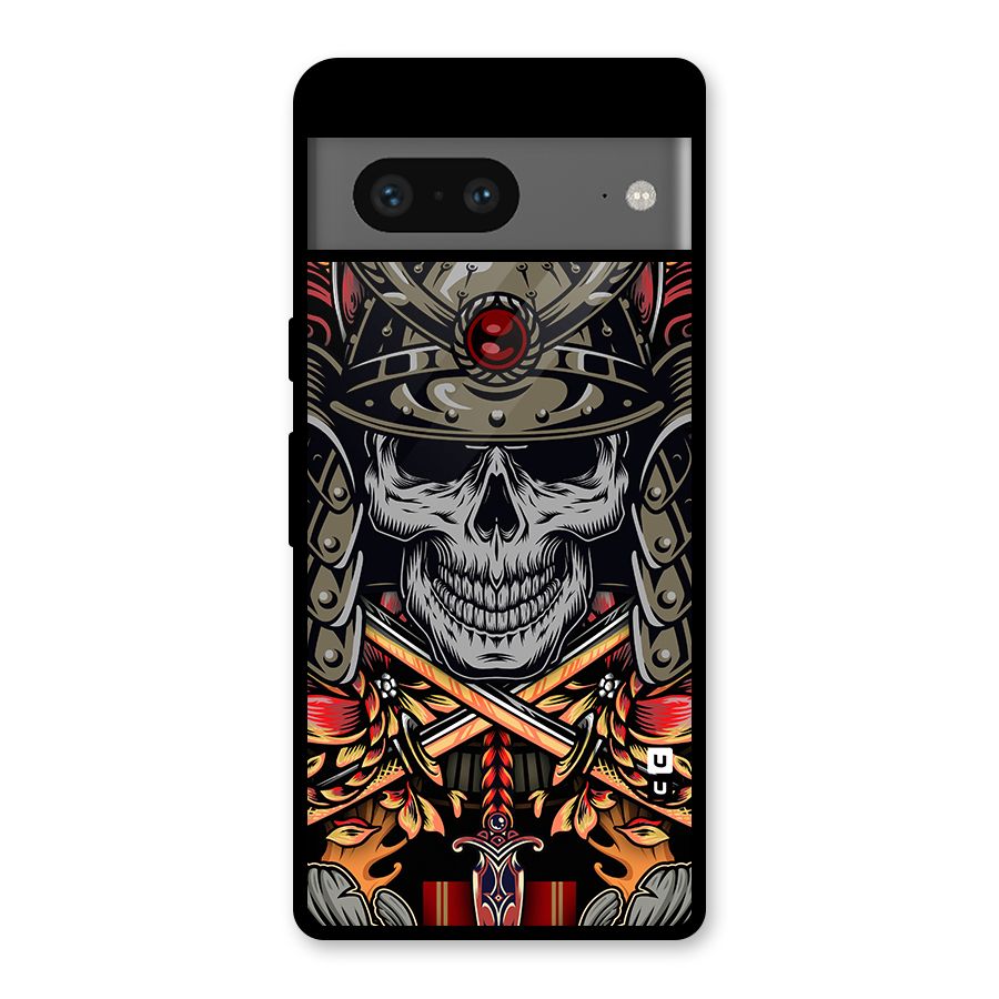 Skull Swords Snakes Glass Back Case for Google Pixel 7