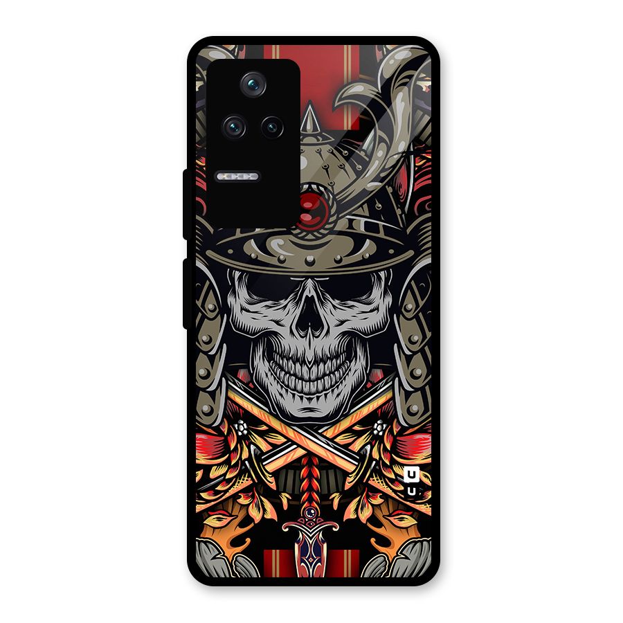 Skull Swords Snakes Glass Back Case for Poco F4 5G